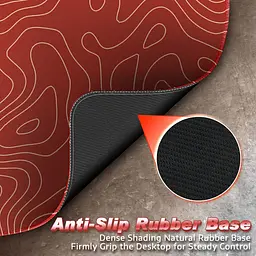 Ігровий килимок Attack Shark CM02 / 40*45 см / Red Lines - мініатюра 5