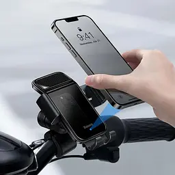 Тримач BASEUS Smart Solar Power Wireless Cycling Electric Holder (SUZG010001) - мініатюра 7