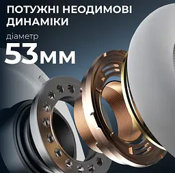 Ігрові бездротові навушники GamePro HSW-191-WHB Asgard Skadi Wireless 7.1 White-Blue - мініатюра 6