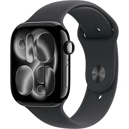 Смарт-годинник Apple Watch Series 11 GPS 46mm Jet Black Aluminum Case with Black Sport Band S/M (MEUW4) [145286]