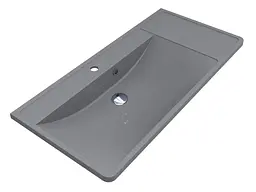 Умивальник Miraggio SACRAMENTO GRAY (0000437) Mirasoft, Матовий, Врізний/Накладний, Сірий - мініатюра 1