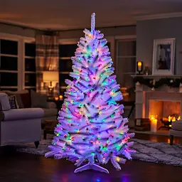 Новорічна гірлянда Різдвяна фея вулична GarlandoPro 100 м 1000 LED гірлянда на вулицю 8 режимів роботи білий провід Мультиколор CF1000L100MWML