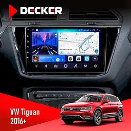 Штатна магнітола Volkswagen Tiguan 2016+ Decker D10-006 4x64, 4G Decker (НФ-00009568)