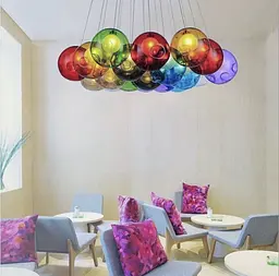 Яскравий світильник Восса Multicolor на 19 кольорових плафонів Line.F AA 225/19 - мініатюра 2