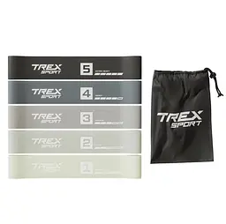 Набір резинок для фітнесу Trex Sport TX-065RBG 1-18кг - мініатюра 2