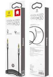 Кабель Baseus Yiven Audio Cable M30 1.5M Silver+Black - мініатюра 2