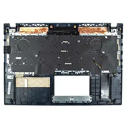 Корпус верхня кришка для Asus A571GT F571GT R571GT X571GT, UA/UA, (Синій, топкейс з клавіатурою з підсвічуванням, 90NB0NL1-R31UA0, C Cover, Оригінал) - мініатюра 2