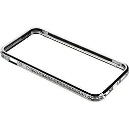 Бампер Shengo SG03 Metal Bumper iPhone 5 Silver - мініатюра 3