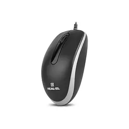 Мишка REAL-EL RM-217 USB Black/Gray (EL123200038) - мініатюра 9