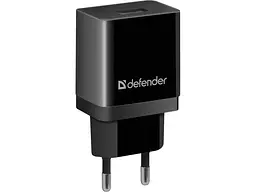 Мережевий зарядний пристрій Defender EPA-10 Black (83572)