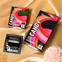 Презервативи Holographic Recare Delay Candy Condoms 3 шт, пролонгувальний ефект, цукерковий аромат - мініатюра 6