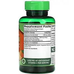 Вітамін С Nature's Truth Liposomal Vitamin C 1650 мг 60 гелевих капсул швидкого вивільнення - мініатюра 2