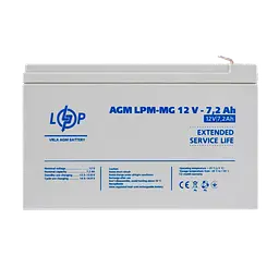 Акумулятор мультигелевий LPM-MG 12V - 7.2 Ah