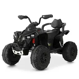 Квадроцикл дитячий 2.4G 2 мотори 45W 12V MP3 USB Bluetooth TF EVA шкіра чорний (M 6381EBLR-2)