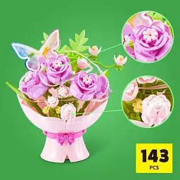 Конструктор Max у капсулі серії "Bouquets" S1 - Букет троянд (світло) - мініатюра 2