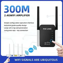 Ретранслятор Wi-Fi Pix-Link LV-WR17 підсилювач сигналу White (17607) - мініатюра 3