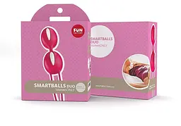 Fun Factory Smartballs Duo вагінальні кульки, 9.5х3.6 см (червоний з білим) Fun Factory FNF34135 98465 - мініатюра 5