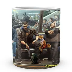 Кухоль GeekLand Cyberpunk 2077 Кіберпанк 2077 У метро CY 02.569 330 мл білий - мініатюра 2