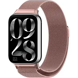 Ремінець DK CDK для Xiaomi Mi Smart Band 9 Pro Metal Milanese Loop Magnetic (017123) (pink rose) - мініатюра 2