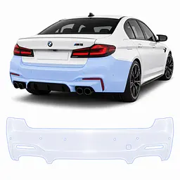 Антигравійна захисна бронеплівка за лекалами для BMW M5 F90 2017-2023 - задній бампер