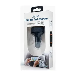 Зарядний пристрій Gembird 2 port 36W QC3.0 (TA-U2QC3-CAR-01) - мініатюра 5