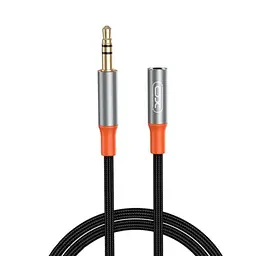 Адаптер XO NB-R269A 3.5 Male to 3.5 Female Adapter 1 м Чорний - мініатюра 3