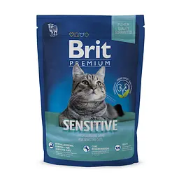Сухий корм Brit Premium Cat Sensitive 1.5 кг для котів з чутливим травленням (ягня)