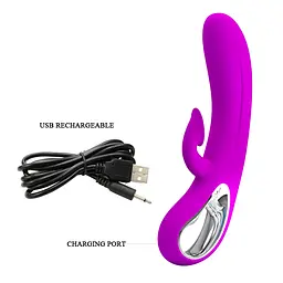 Вібратор Pretty Love Nicola Vibrator Purple - мініатюра 8