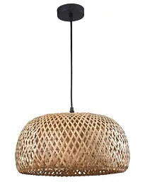 Люстра в стилі бохо, підвісний світильник Goldlux 329110 Korfu E27 1x20W IP20 Бежевий