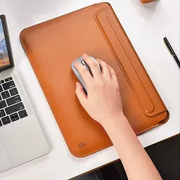 Чохол-кишеня WiWU Skin Pro II Leather Sleeve для MacBook Air 15` (2023-2025) Brown [159612] - мініатюра 9