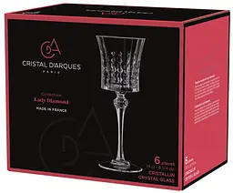 Набір келихів Cristal d'Arques Paris Lady Diamond, 6х190 мл (6672176) - мініатюра 7