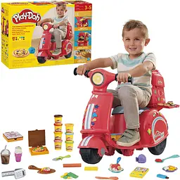 Набір для творчості з пластиліном Hasbro Play-Doh Pizza Delivery Scooter Playset (F8803) - мініатюра 3