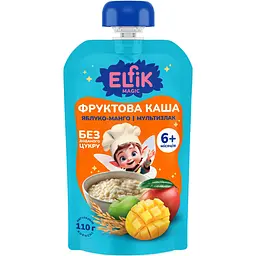 Набір фруктова каша Elfik Magic Яблуко-Манго-Мультизлак 1980 г (18 шт. x 110 г) - мініатюра 2