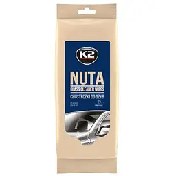 Серветки вологі для очищення скла K2 Nuta Wipes 20х18 см (K500) 24 шт