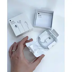 Навушники IPhone 8 11 EarPods З Конектором Lightning (MNHF2ZM/A) - мініатюра 2