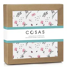 Пелюшки фланелеві Cosas Wildflowers 80х100 см, рожеві