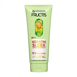 Кондиціонер Garnier Fructis Keratin Sleek для розгладження та надання блиску для пухнастого та сухого волосся 200 мл