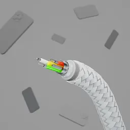 Кабель Belkin USB-C > USB-C заряджання/синхронізації 1м, 60Вт, Type-C, плетений, силіконовий, з ремі teh0013718 - мініатюра 7