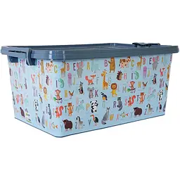 Контейнер для іграшок Asude Plastik 40 л блакитний, 60*40*27см (ASD150-блак)