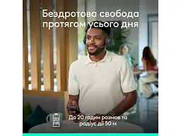 Навушники з мікрофоном Logitech Zone Wireless 2 ES Graphite (981-001493) - мініатюра 9