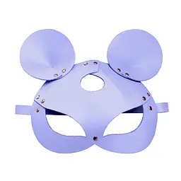 Шкіряна маска мишки Art of Sex - Mouse Mask, колір Лавандовий - мініатюра 3