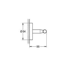 Гачок для ванної кімнати Grohe QuickFix Start Cosmopolitan 41168000, Хром - мініатюра 2