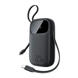 Зовнішній акумулятор Baseus EnerFill FC31 with 2 Built-in Cables 20000mAh 22.5W чорний