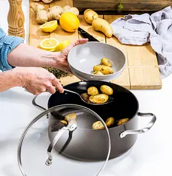 Каструля з кришкою GreenPan Copenhagen, 24 см, 4,9 л з керамічним покриттям (CC003346-001) - мініатюра 4