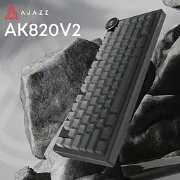 Клавіатура Ajazz AK820 V2 White Peach Switch Black/Grey (AK820-V2-WP-S-BG) [175697] - мініатюра 5