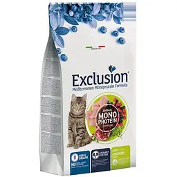 Корм Exclusion Adult Chicken для дорослих кішок з куркою 12 кг