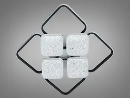 Люстра стельова Diasha LED біла чорна 130W димер - мініатюра 4