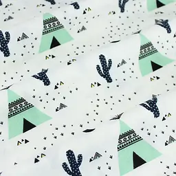 Пелюшки фланелеві Cosas Wigwam Cactus 100х120 см (FlannelDiapers_WigwamCactus_100x120) - мініатюра 3