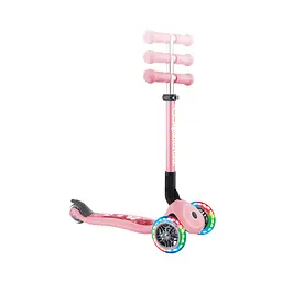 Самокат Globber Junior Foldable Lights пастельно-рожевий з квітами, до 50 кг, 2+ - мініатюра 6