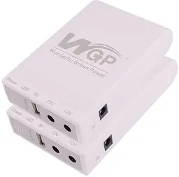 Джерело безперебійного живлення TOTO Mini DC UPS WGP103 5V-12V-12V 32.56 Wh/8800mAh White - мініатюра 8